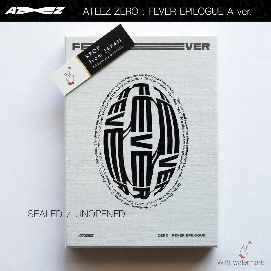 SEALED ATEEZ Zero Fever Epilogue A ver. Z ver. DIARY ver. 3Types Full Set