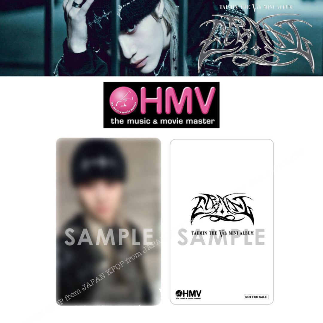 PRE TAEMIN ETERNAL STORE BENEFIT POB PHOTOCARD HMV JAPAN SOUNDWAVE KTOWN4U