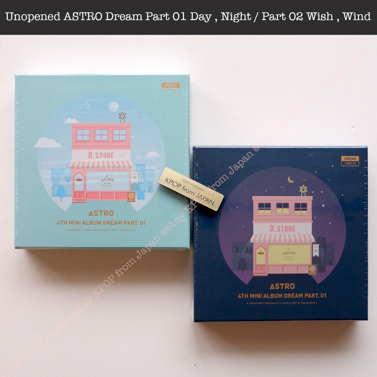 Unopened ASTRO Dream Part 01 Day , Night / Part 02 Wish , Wind Album P –  world-store