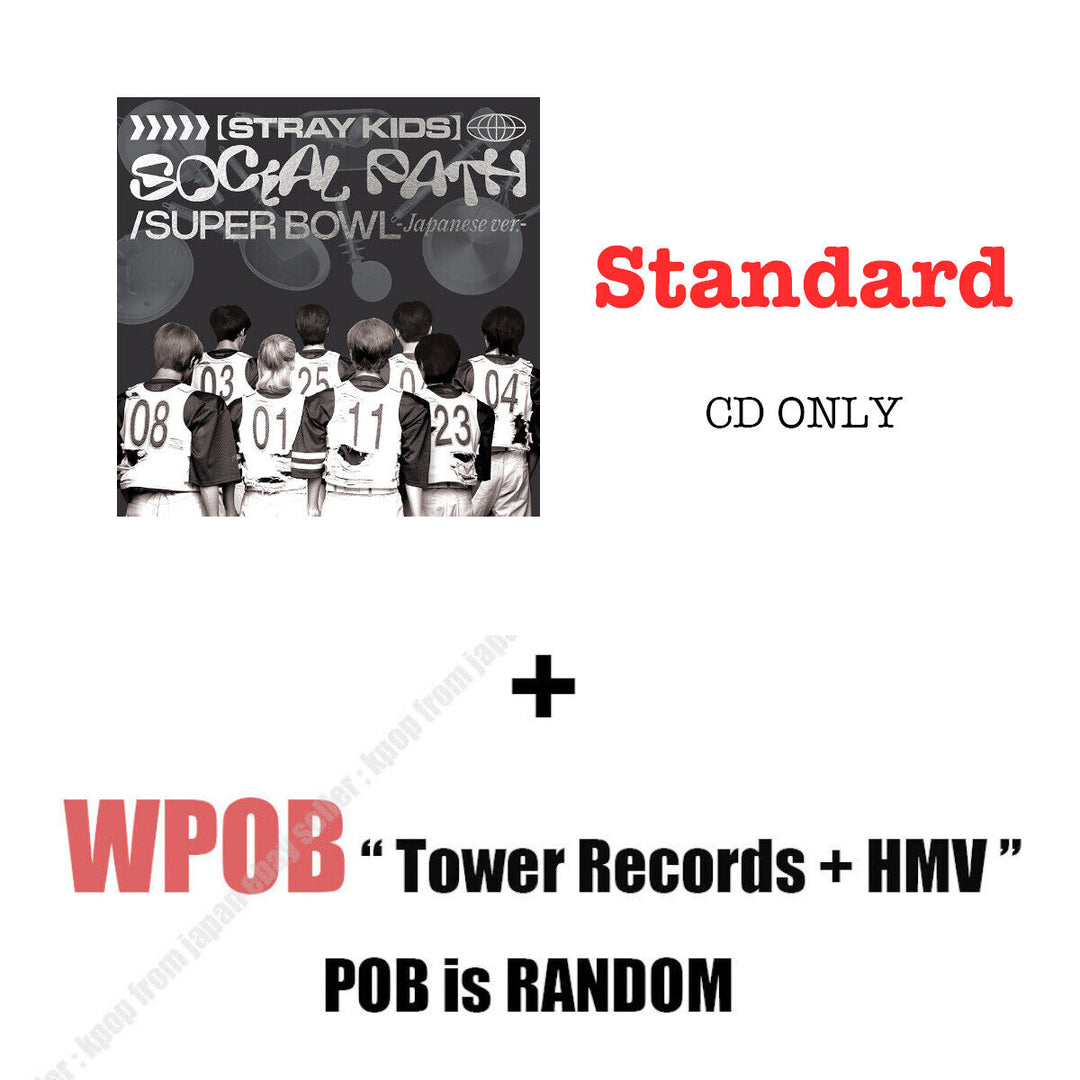 Álbum de tarjetas fotográficas de Stray Kids Social Path JAPAN AB Standard Solo FC POB Unit 