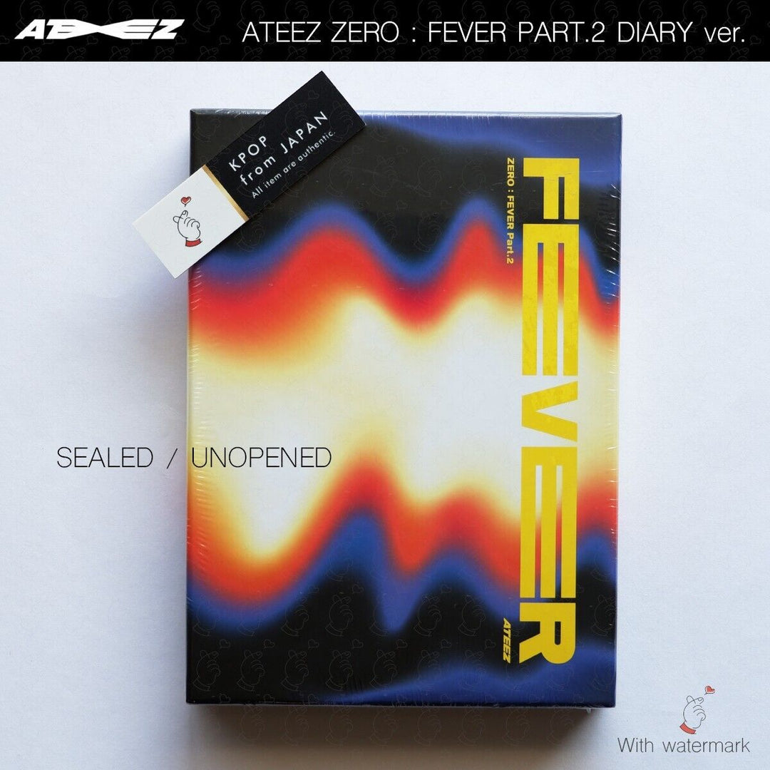 SEALED ATEEZ Zero Fever Part.2 A ver. Z ver. DIARY ver. 3Types Full Set