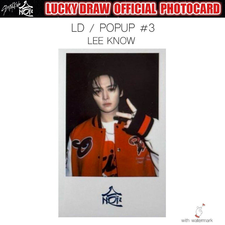 PRE STRAY KIDS HOP LUCKY DRAW SOUNDWAVE POP-UP OFFICIAL PHOTOCARD POLAROID POPUP