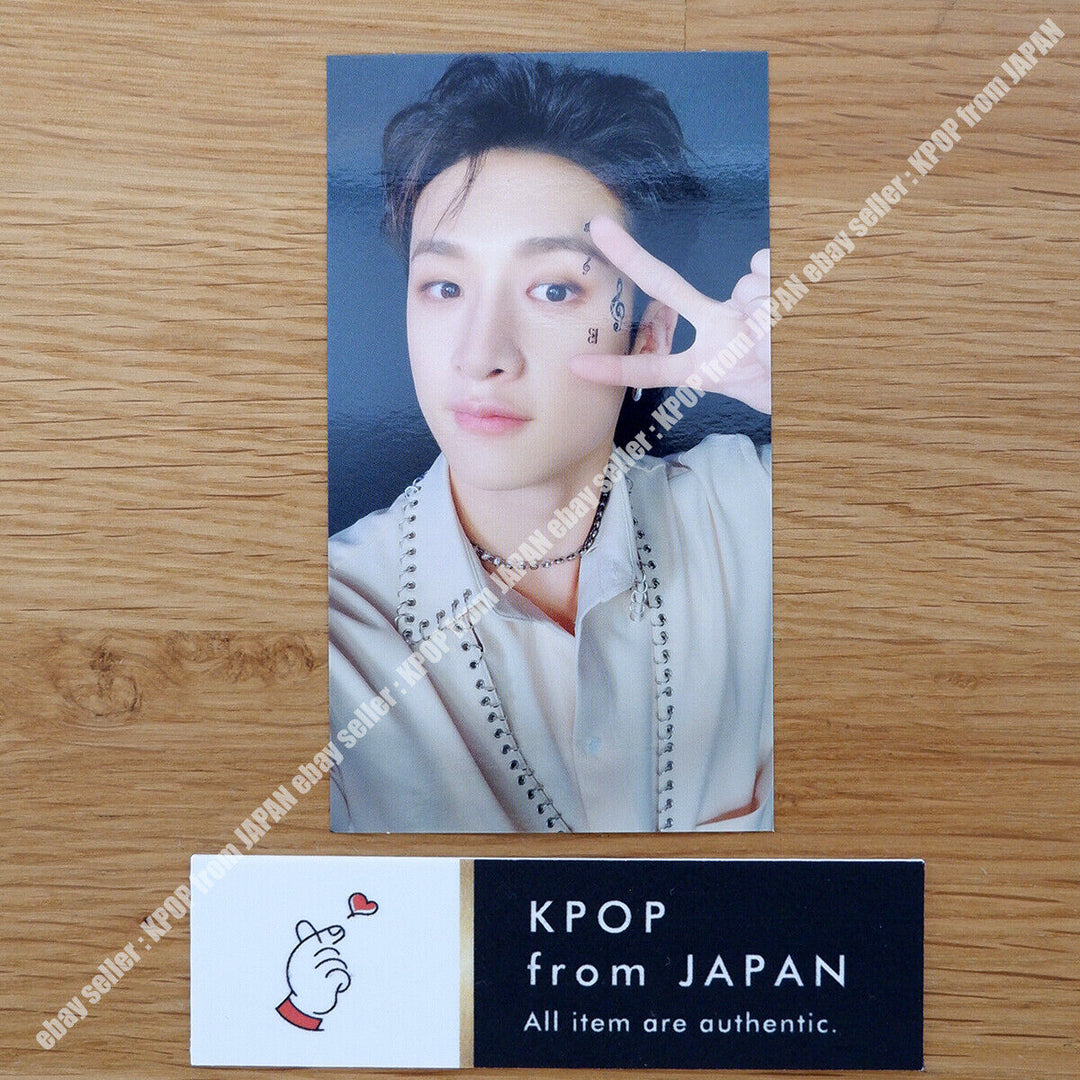 Bang Chan Stray Kids THE SOUND Tarjeta fotográfica oficial JAPAN POB FC Tarjeta fotográfica Fan 