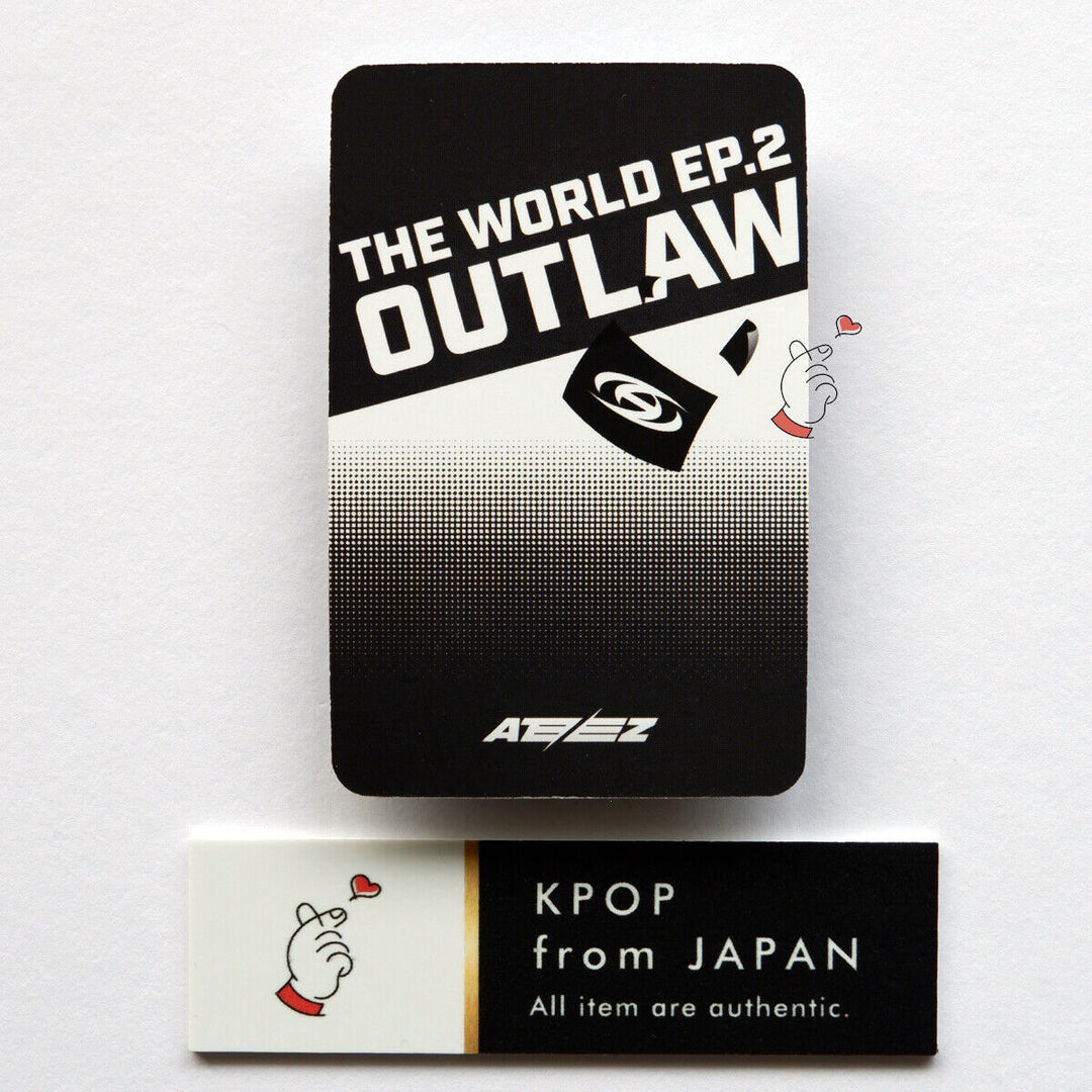 ATEEZ THE WORLD EP.2: OUTLAW HMV Japón POB Tarjeta fotográfica applemusic apple music 