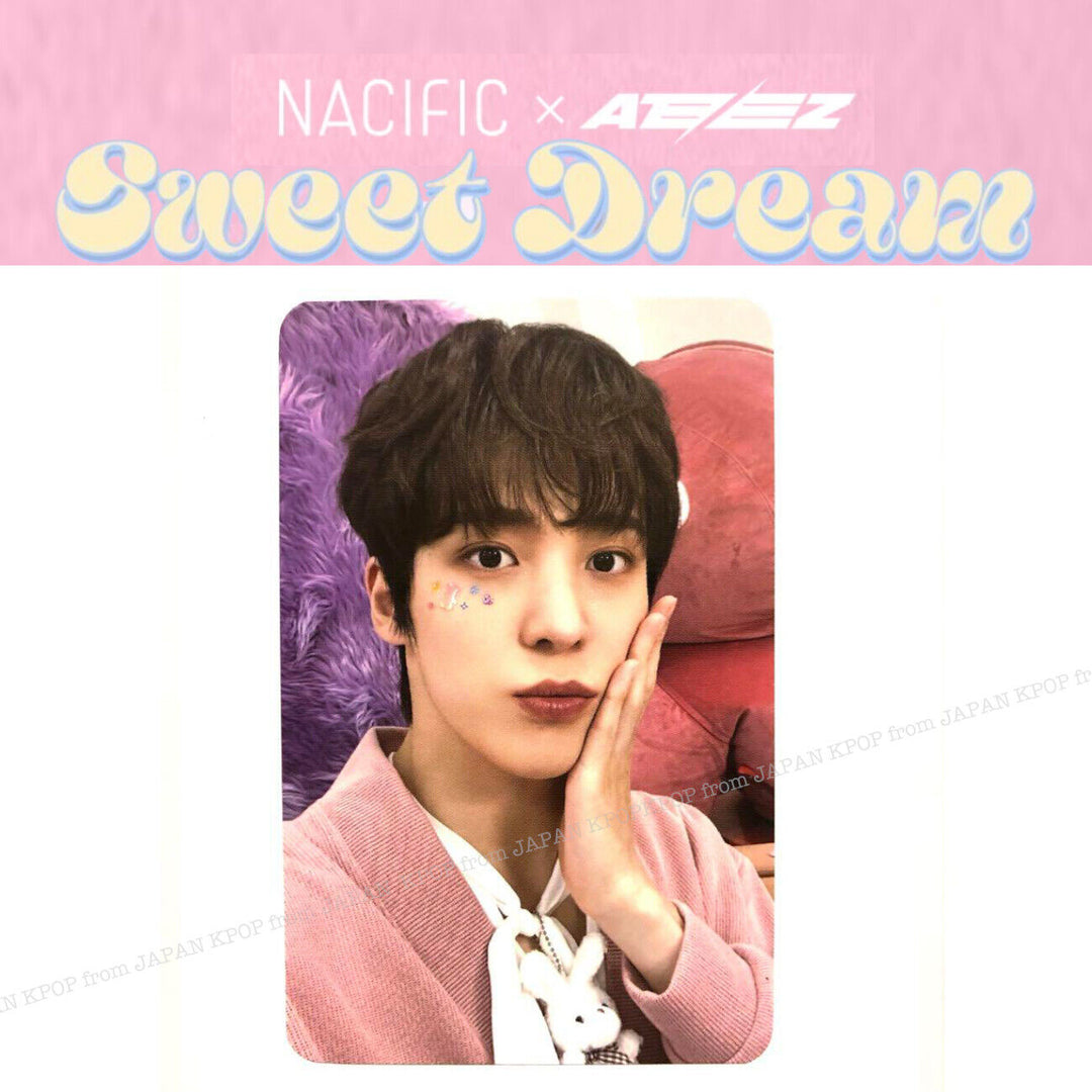 ATEEZ x NACIFIC 7TH SWEET DREAM OFFICIAL PHOTOCARD SEONGHWA MINGI HONGJOONG SAN