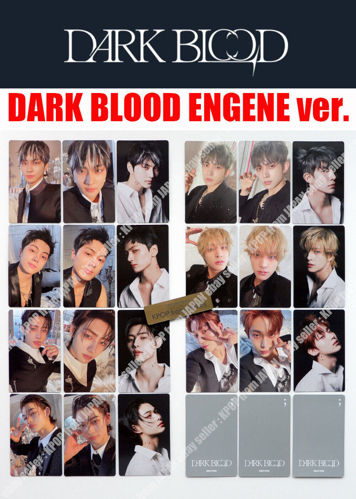 ENHYPEN DARK BLOOD ENGENE ver Official Photocard JUNGWON SUNGHOON HEESEUNG SUNOO