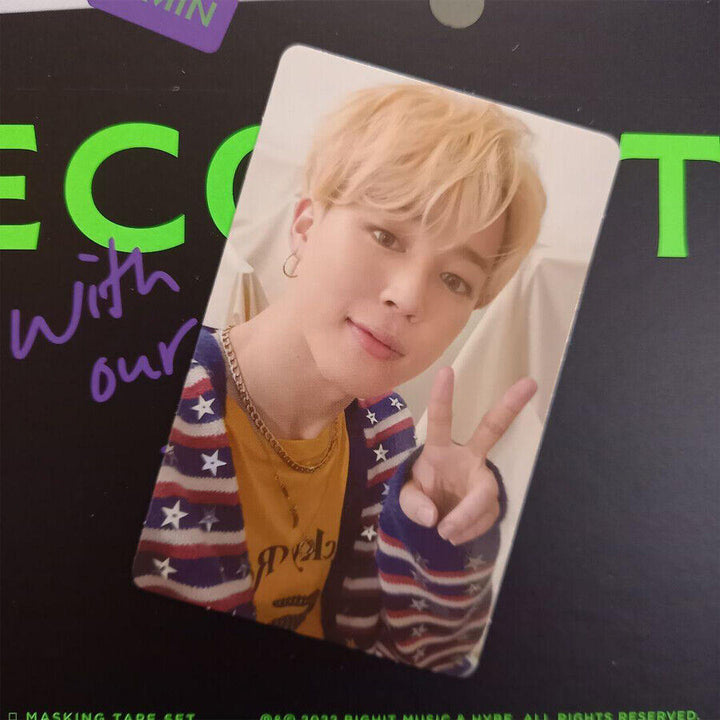 BTS Jimin DECO KIT Cámara instantánea aleatoria Impresión a doble cara Photocard PCS 