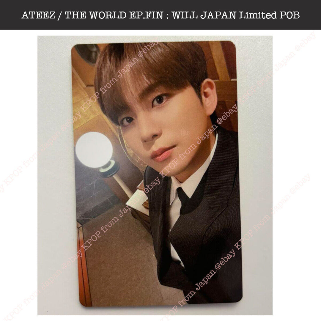 ATEEZ THE WORLD EP.FIN : WILL Tower record Japan Lucky draw Loto Photocard PC