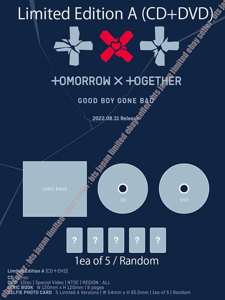 TOMORROW X TOGETHER TXT GOOD BOY GONE BAD Universal , weverse solo POB GBGB