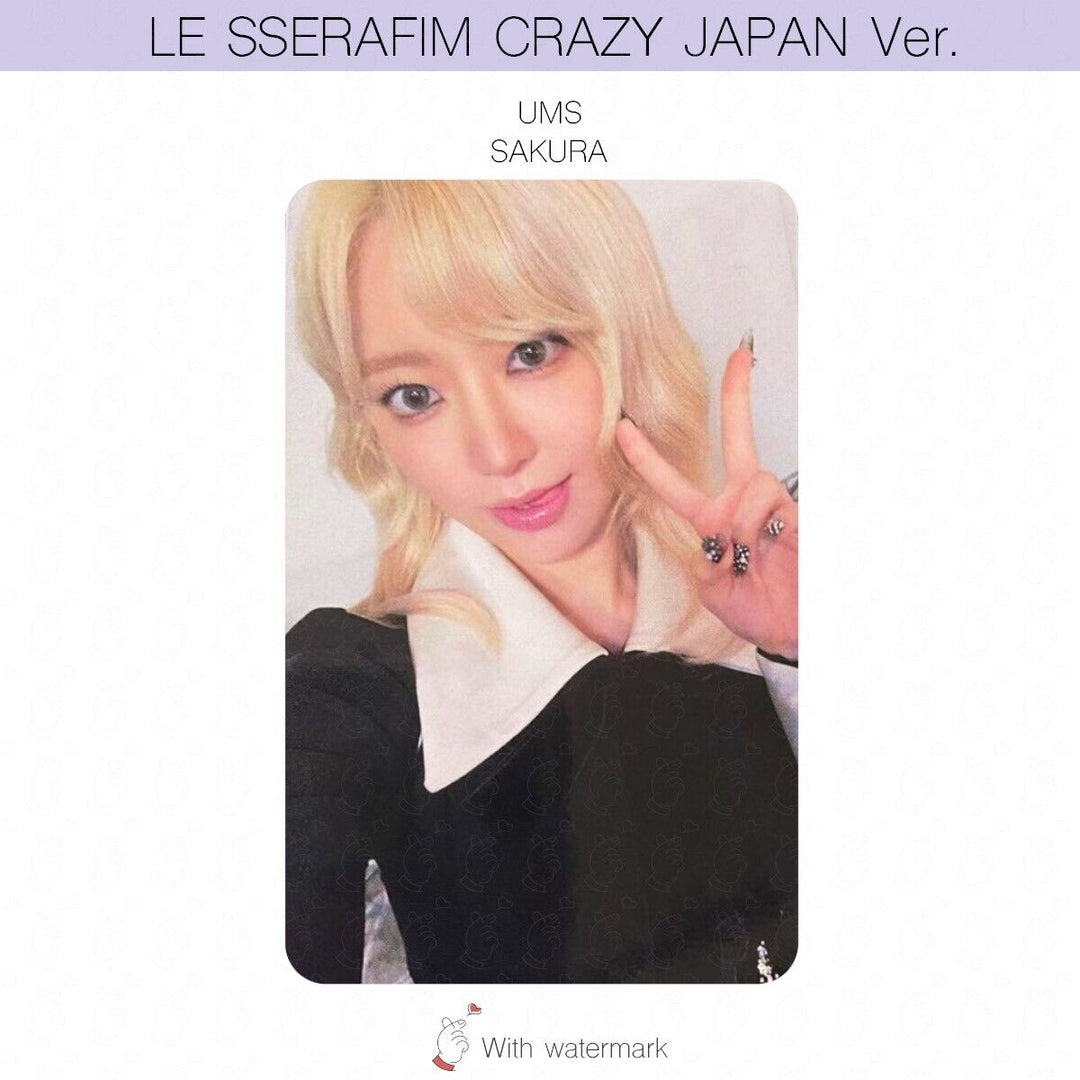 LE SSERAFIM CRAZY JAPAN ver. ALBUM POB LUCKY DRAW PHOTOCARD WEVERSE UMS HMV UNIT