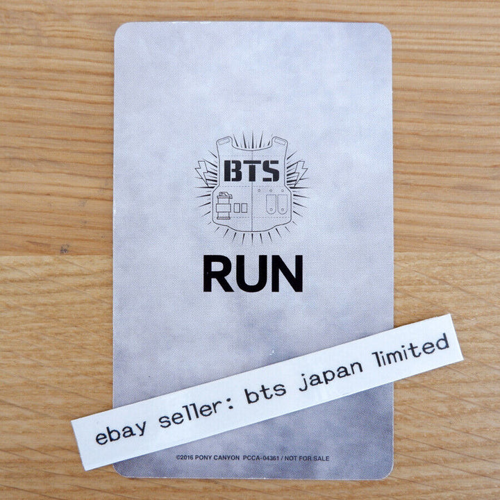 BTS RUN Official limited Photocard RM JIN SUGA J-HOPE JIMIN V JUNGKOOK PC