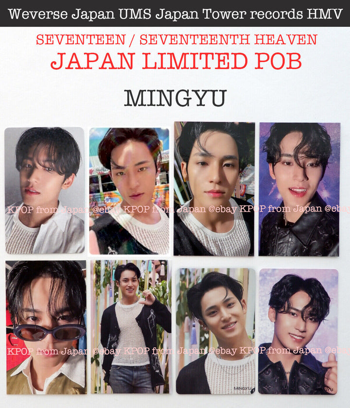 MINGYU SEVENTEEN SEVENTEENTH HEAVEN JAPAN POB Photocard CARAT weverse UMS HMV