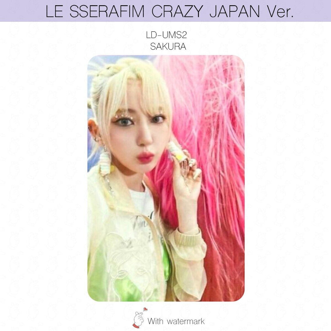 LE SSERAFIM CRAZY JAPAN ver. ALBUM POB LUCKY DRAW PHOTOCARD WEVERSE UMS HMV UNIT