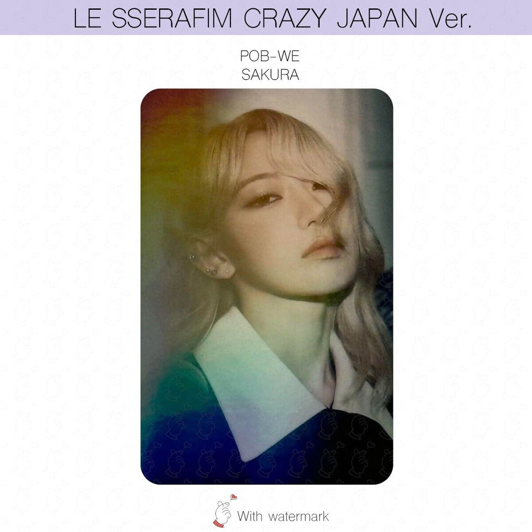 LE SSERAFIM CRAZY JAPAN ver. ALBUM POB LUCKY DRAW PHOTOCARD WEVERSE UMS HMV UNIT