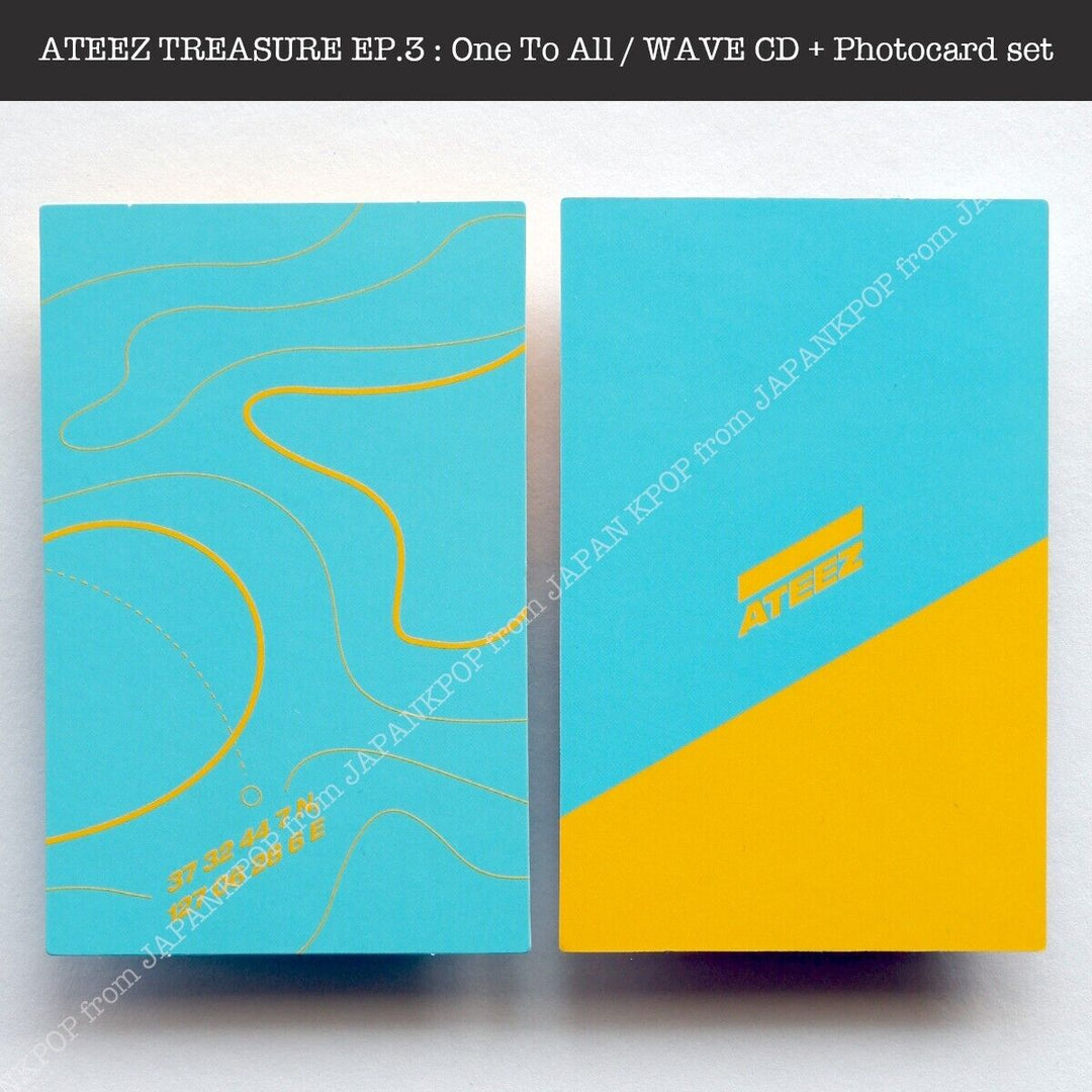 SAN ATEEZ TREASURE EP.3 : One To All / WAVE ver. Album + Photocard ATINY Japan