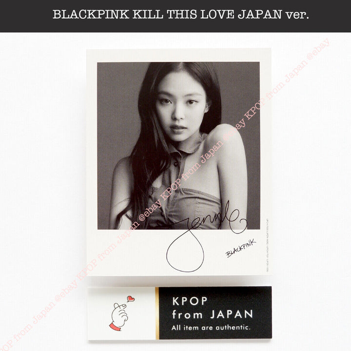 BLACKPINK KILL THIS LOVE Versión JP CD Tarjeta fotográfica oficial Jisoo Rose Jennie Lisa 