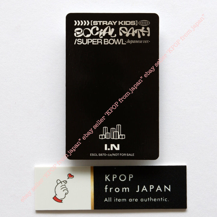 IN Stray Kids Social Path Tarjeta fotográfica oficial JAPAN POB FC Tarjeta fotográfica Fan 