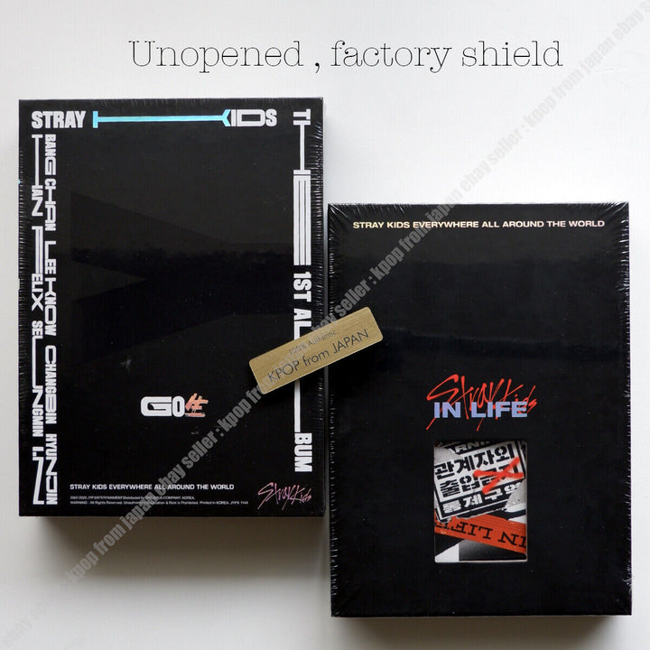 Unopened Stray Kids IN LIFE / GO LIVE Album Limited Edition Factory shield NEW