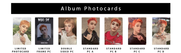 Niños callejeros Bang chan NOEASY NOISY Tarjeta fotográfica oficial PC tarjeta fotográfica Bangchan 