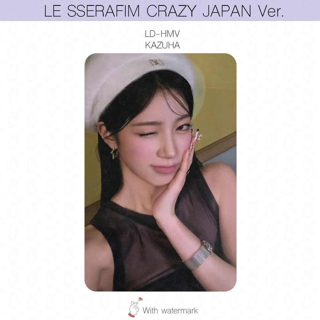 LE SSERAFIM CRAZY JAPAN ver. ALBUM POB LUCKY DRAW PHOTOCARD WEVERSE UMS HMV UNIT