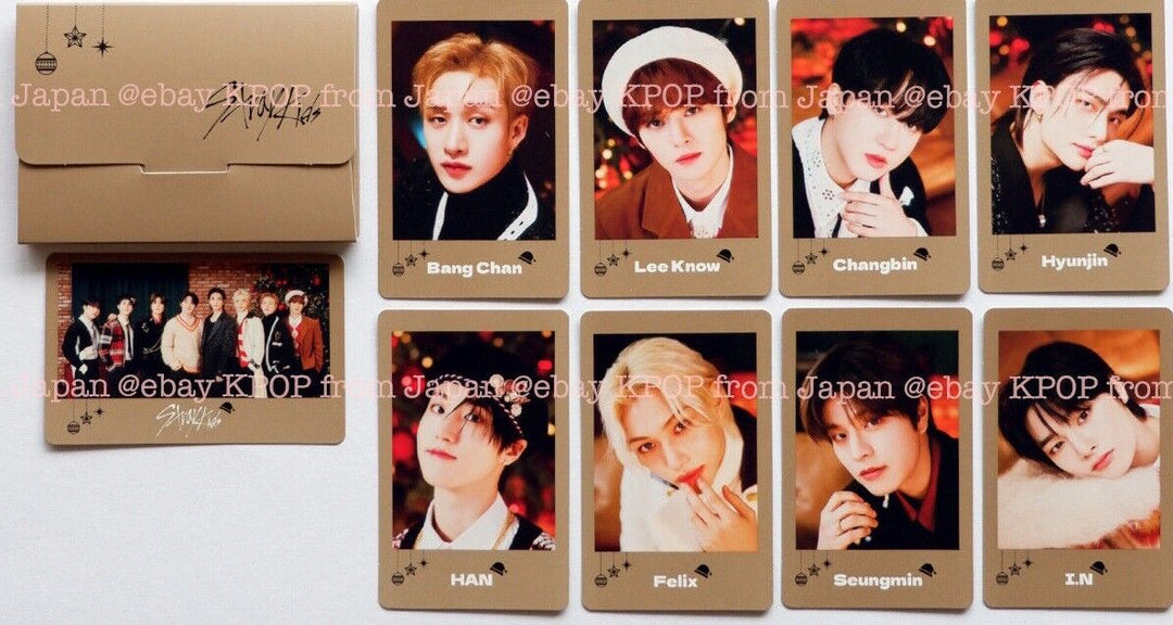 Stray kids 2023 Xmas POPUP Japan Official Photocard set Aver. Bver.