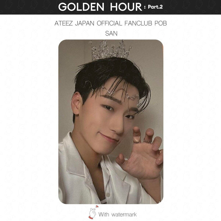 ATEEZ GOLDEN HOUR Part.2 JAPAN STORE BENEFIT POB PHOTOCARD JPFC UMS HMV pt2