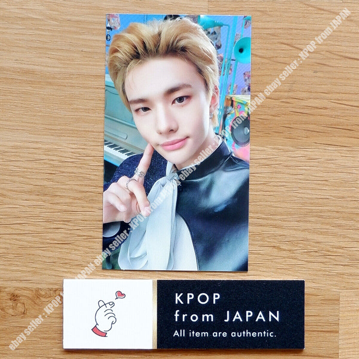 Hyunjin Stray Kids THE SOUND Tarjeta fotográfica oficial JAPAN POB FC Fanclub Tarjeta fotográfica 