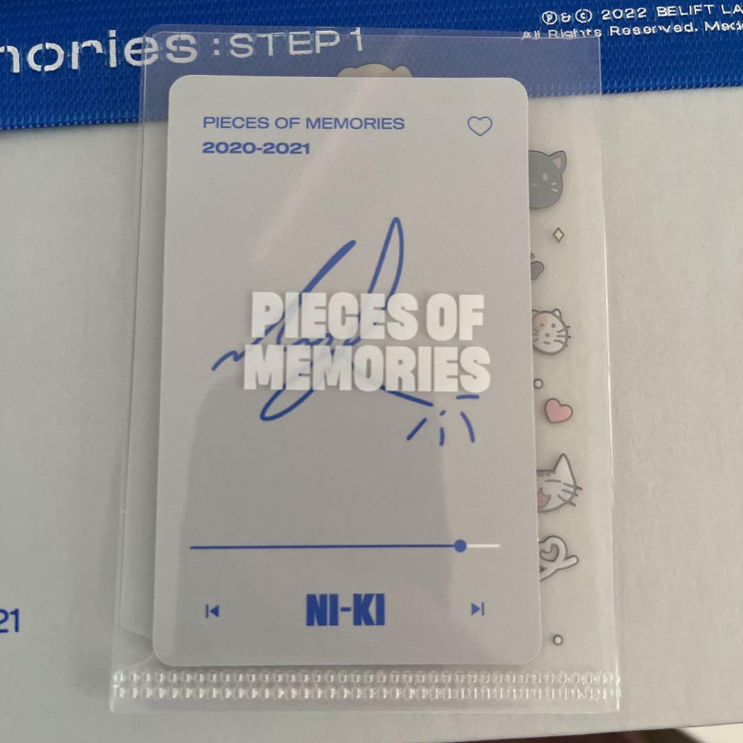 ENHYPEN NI-KI Memories: Paso 1 Tarjeta fotográfica oficial DVD DIGI CODE POM 