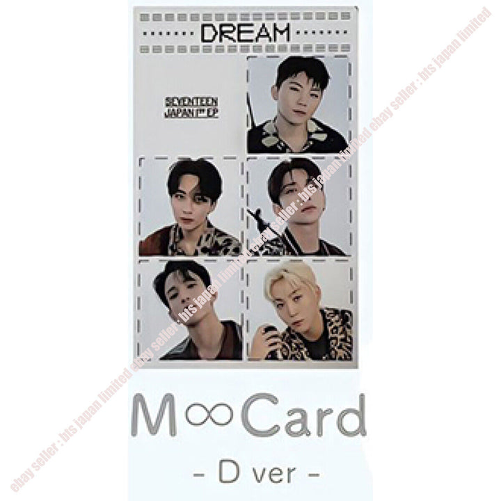 SEVENTEEN Jeonghan DREAM Limited Tarjeta fotográfica oficial ABCDSF CARAT Club de fans 