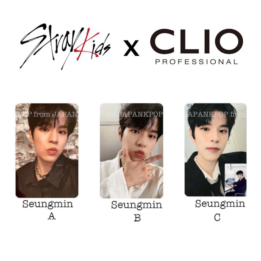 Stray kids CLIO Official Photo card Bang chan Lee know Han Felix seungmin I.N