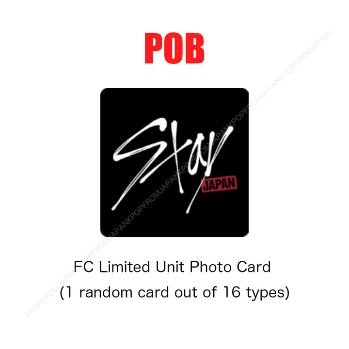 PRE STRAY KIDS GIANT JAPAN 2ND FULL ALBUM SOLO POB PHOTOCARD FC UNIT SONY HMV