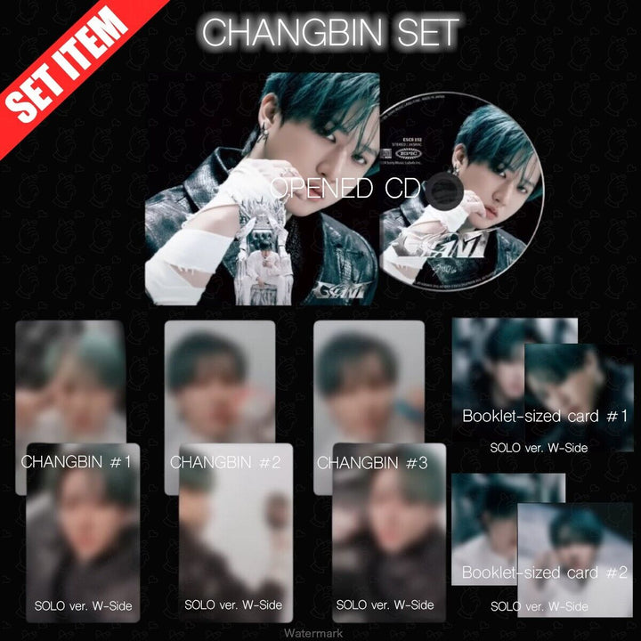 STRAY KIDS GIANT JAPAN 2ND FULL ALBUM SOLO ver. OPENED CD + 3PHOTOCARD SET