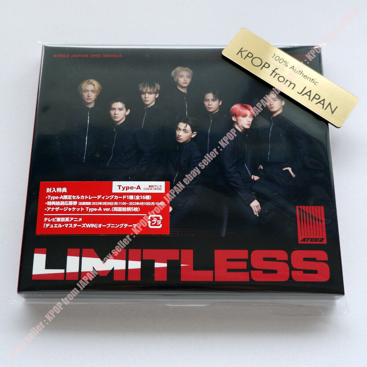 Unopened ATEEZ Limitless POB Tower records HMV Limited A B ATINY Fanclub FC JPFC