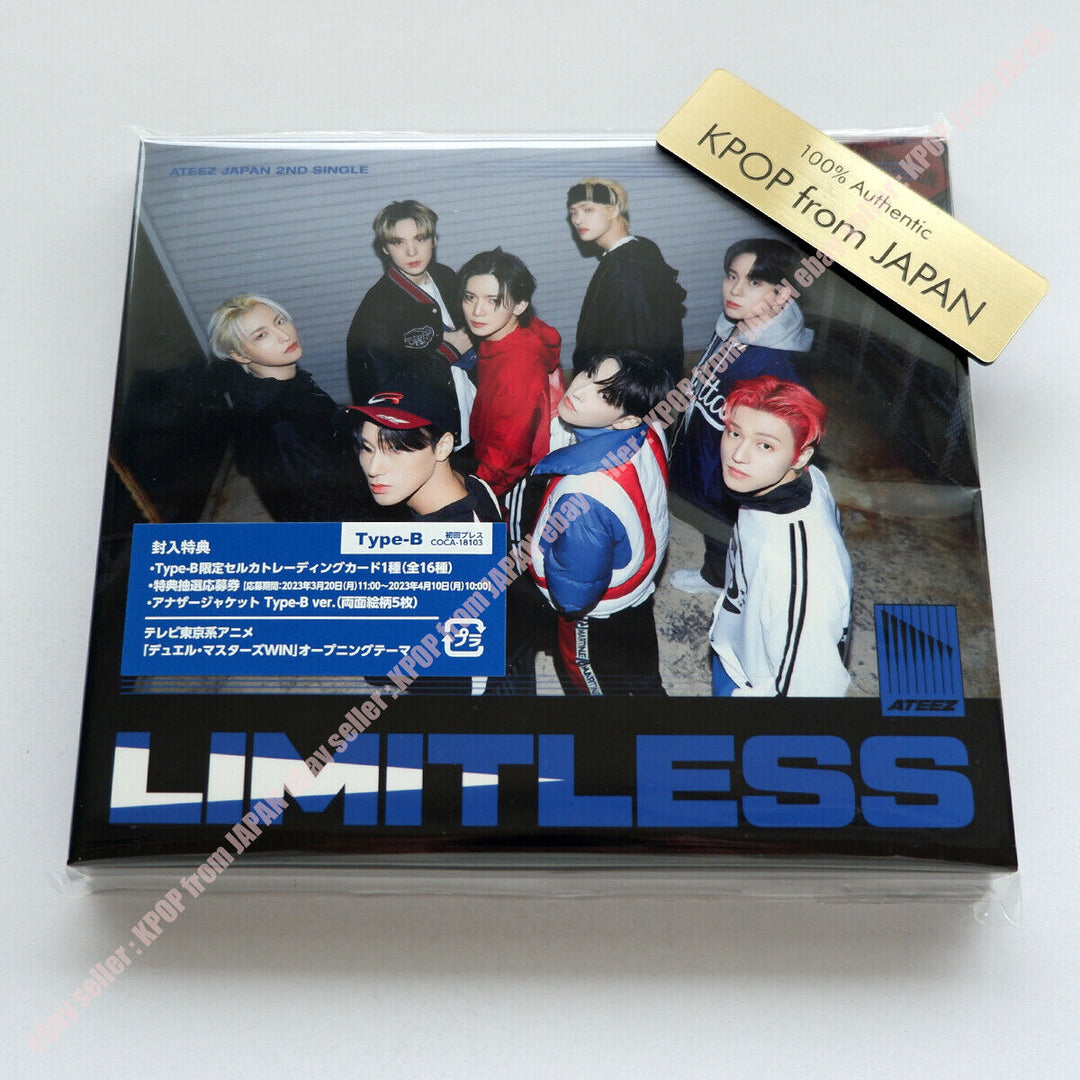 Unopened ATEEZ Limitless POB Tower records HMV Limited A B ATINY Fanclub FC JPFC