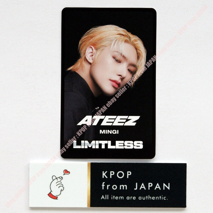 MINGI ATEEZ Limitless Official Photocard ATINY Tower records HMV Lucky draw