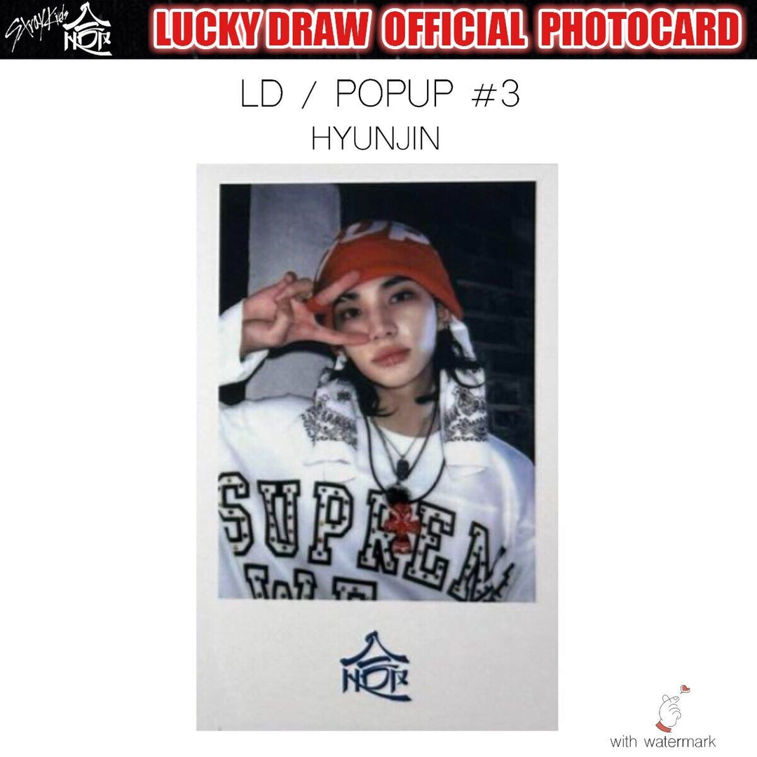 PRE STRAY KIDS HOP LUCKY DRAW SOUNDWAVE POP-UP OFFICIAL PHOTOCARD POLAROID POPUP