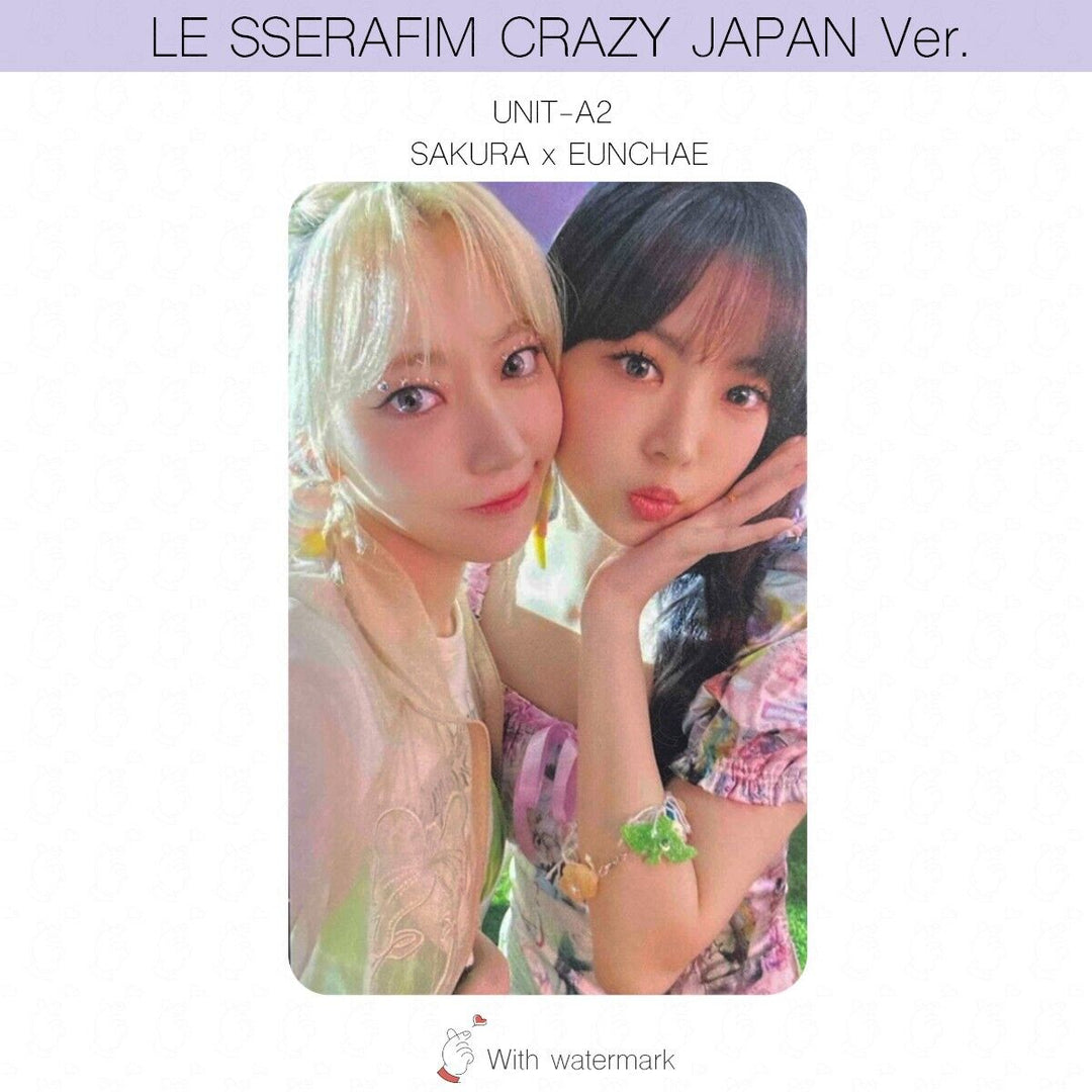 LE SSERAFIM CRAZY JAPAN ver. ALBUM POB LUCKY DRAW PHOTOCARD WEVERSE UMS HMV UNIT