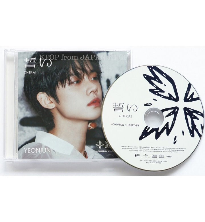 YEONJUN TXT JAPAN CHIKAI SOLO CD + Photocard set / POB Lucky draw Weverse UMS