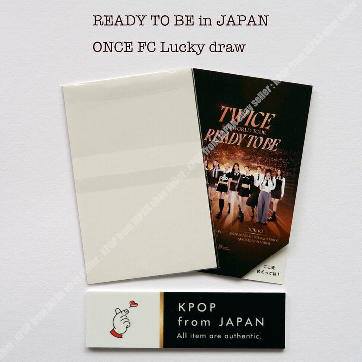 TWICE WORLD TOUR ' READY TO BE ' in JAPAN ONCE FC Lucky draw official photocard