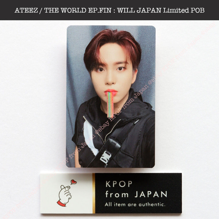 ATEEZ THE WORLD EP.FIN : WILL Japan POB Official Photocard Tower record HMV JPFC