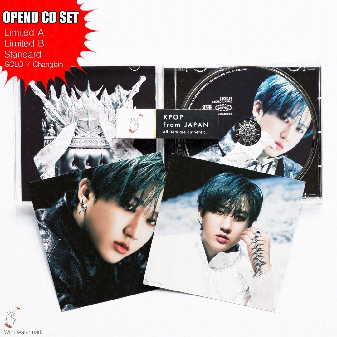 OPENED CHANGBIN STRAY KIDS GIANT LIMITED A , B , STANDARD , SOLO 4CD SET JAPAN