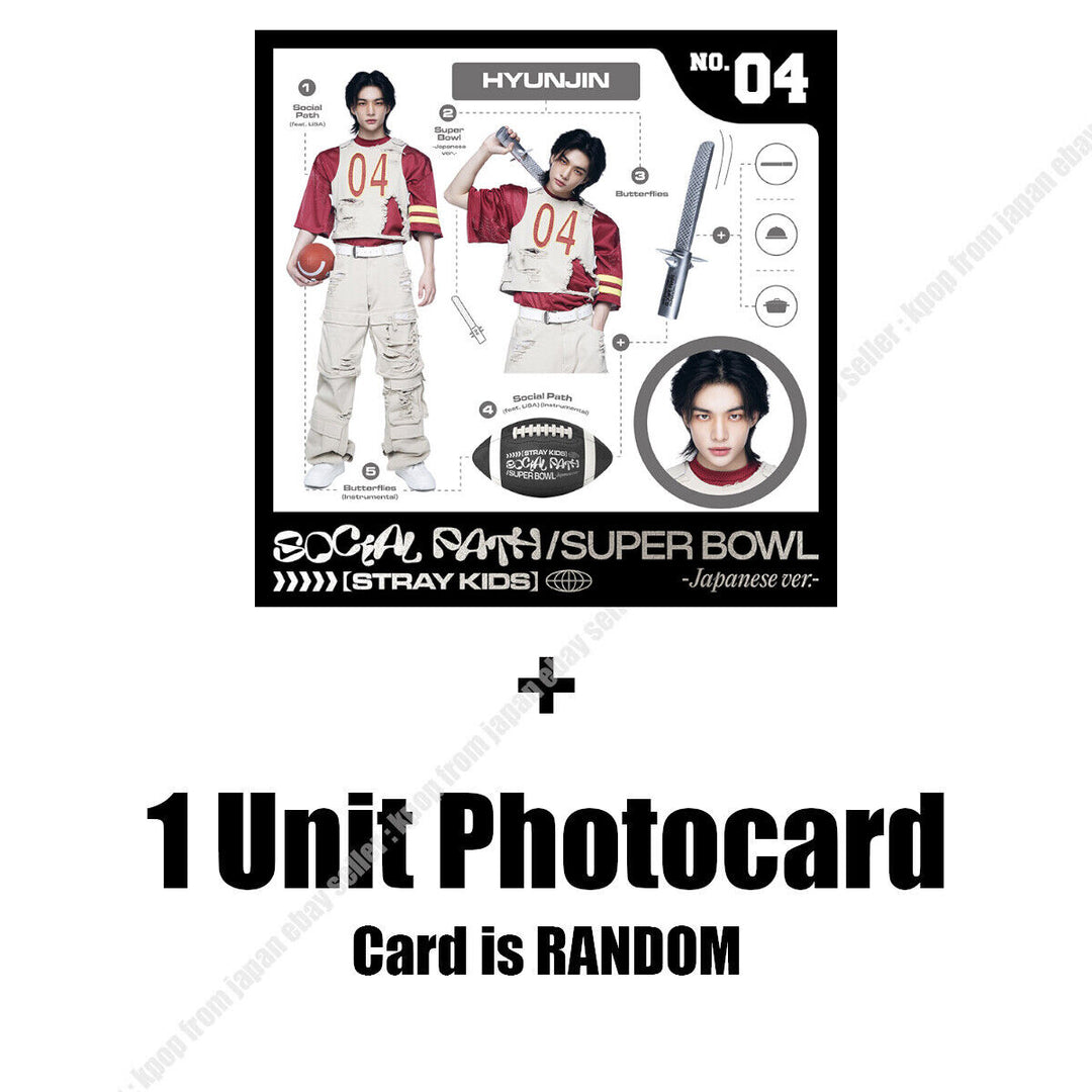 Álbum de tarjetas fotográficas de Stray Kids Social Path JAPAN AB Standard Solo FC POB Unit 