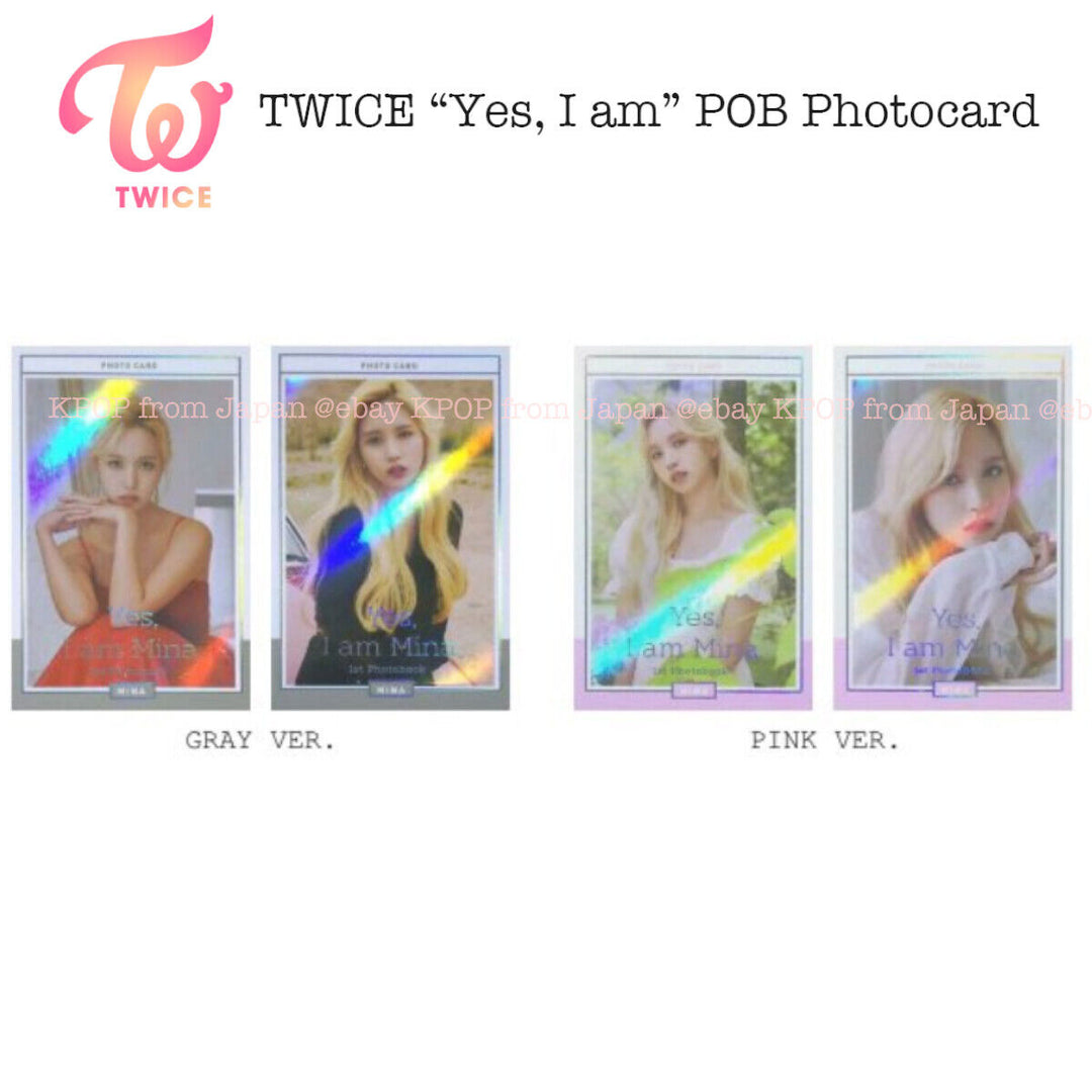 TWICE Yes I am Photocard Mina Sana Dahyun Jihyo Tzuyu Chaeyoung