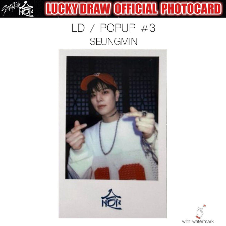 PRE STRAY KIDS HOP LUCKY DRAW SOUNDWAVE POP-UP OFFICIAL PHOTOCARD POLAROID POPUP