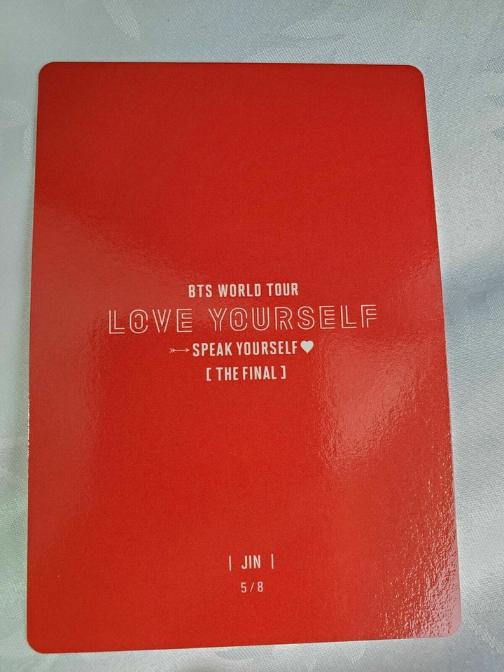 BTS Official Mini Photocard JIN SPEAK YOURSELF THE FINAL in Seoul 2019