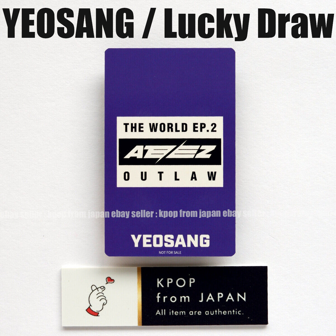 YEOSANG ATEEZ THE WORLD EP.2:OUTLAW POB Lucky draw photocard Rakuten UMS japan