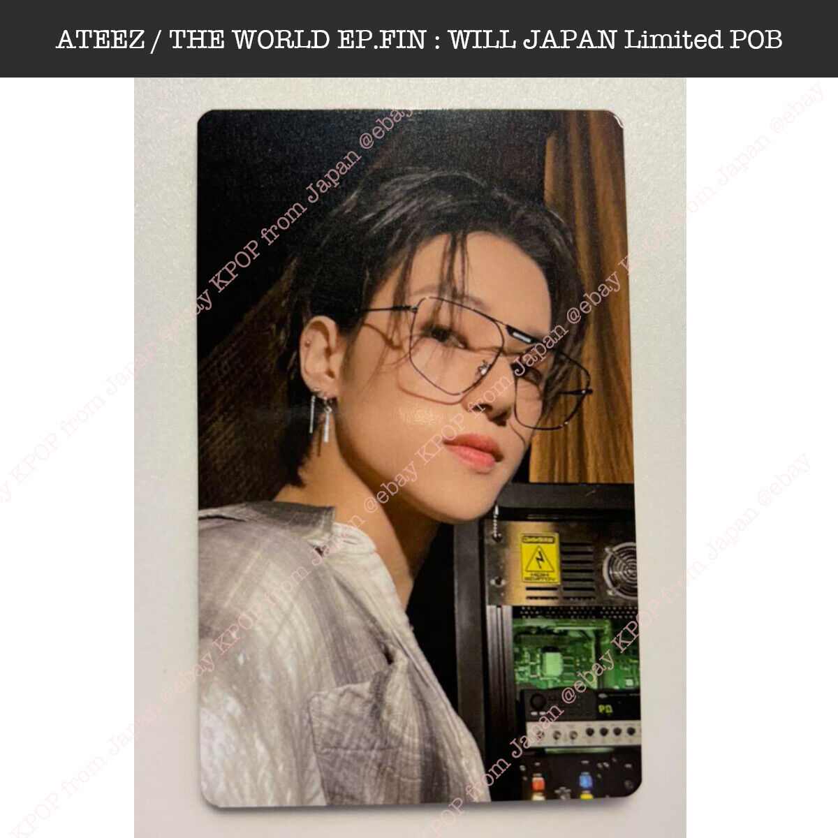 ATEEZ THE WORLD EP.FIN : WILL Tower record Japan Lucky draw Loto Photocard  PC