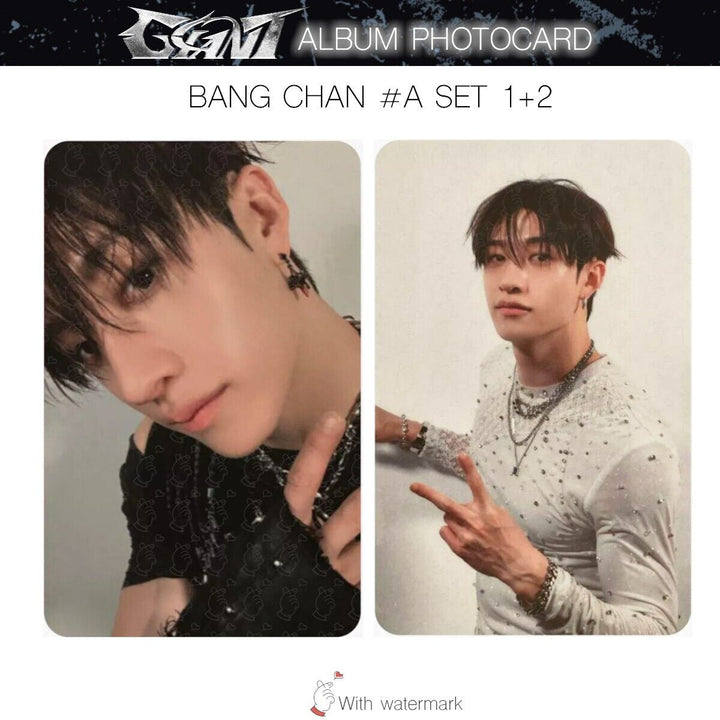 BANG CHAN STRAY KIDS GIANT JAPAN ALBUM PHOTOCARD POB LUCKY DRAW SOLO SONY