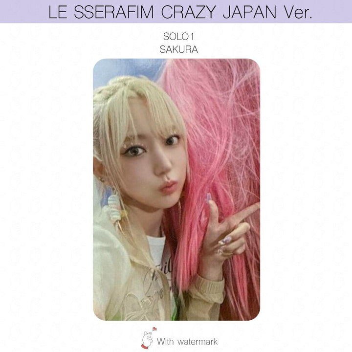 LE SSERAFIM CRAZY JAPAN ver. ALBUM POB LUCKY DRAW PHOTOCARD WEVERSE UMS HMV UNIT