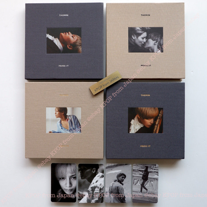 TAEMIN PRESS IT Select version CD  Photocard 1st full Korean Album Photo card